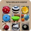 Red Stainless Steel Hollow Sphere for Decorative Hanging or Display