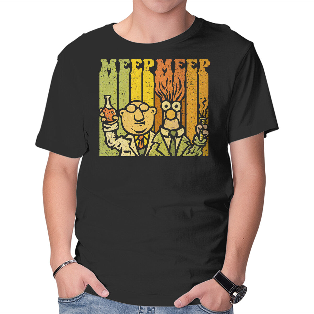 Unisex Crew Neck T-Shirt Vintage Scientists Graphic Short Sleeve Casual Tee XXL