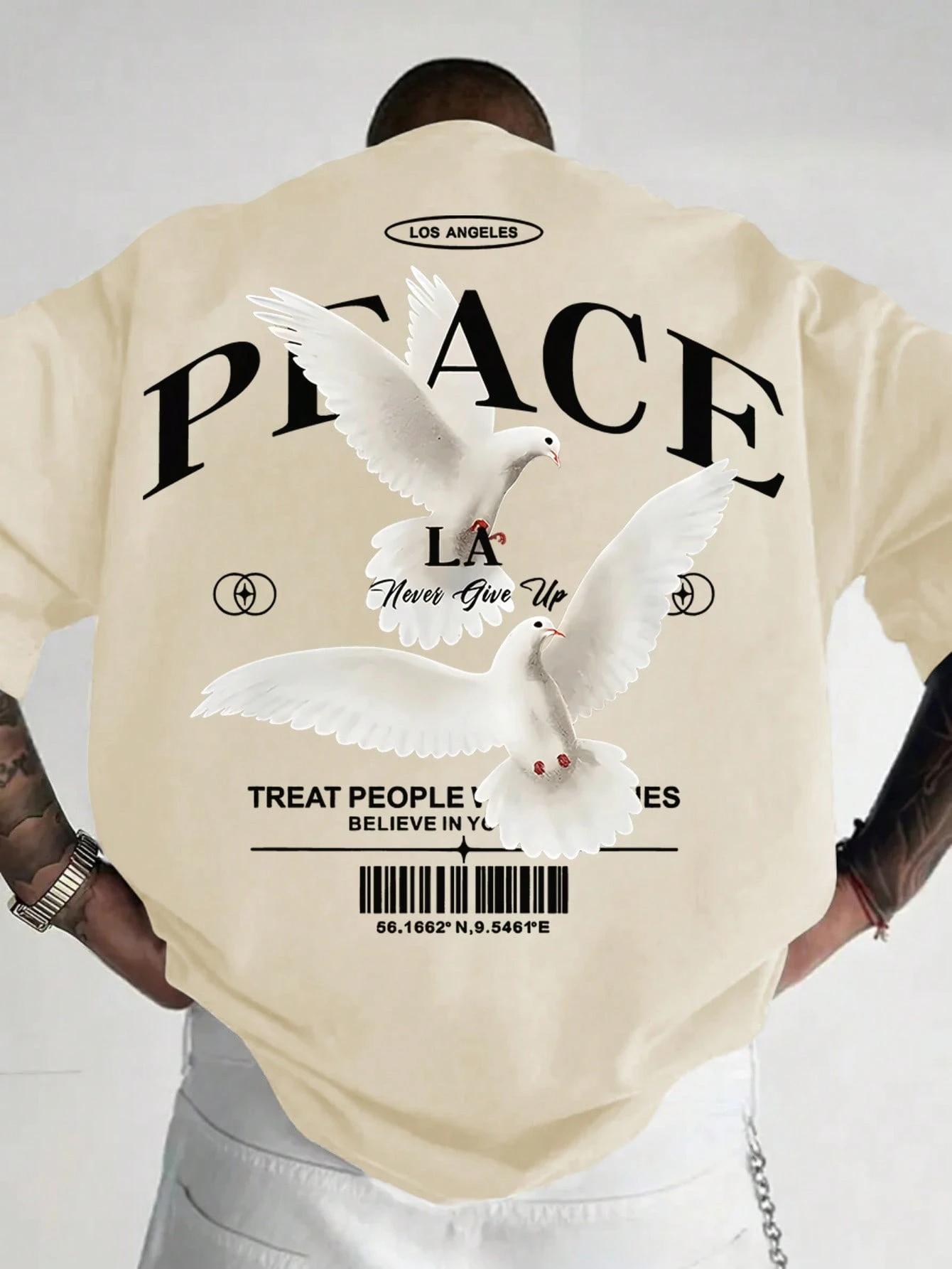 

New Pure Cotton Tshirts for Men and Womens Beach Trips in Summer Are Comfortable and Breathable A Popular Style on Instagram 4XL