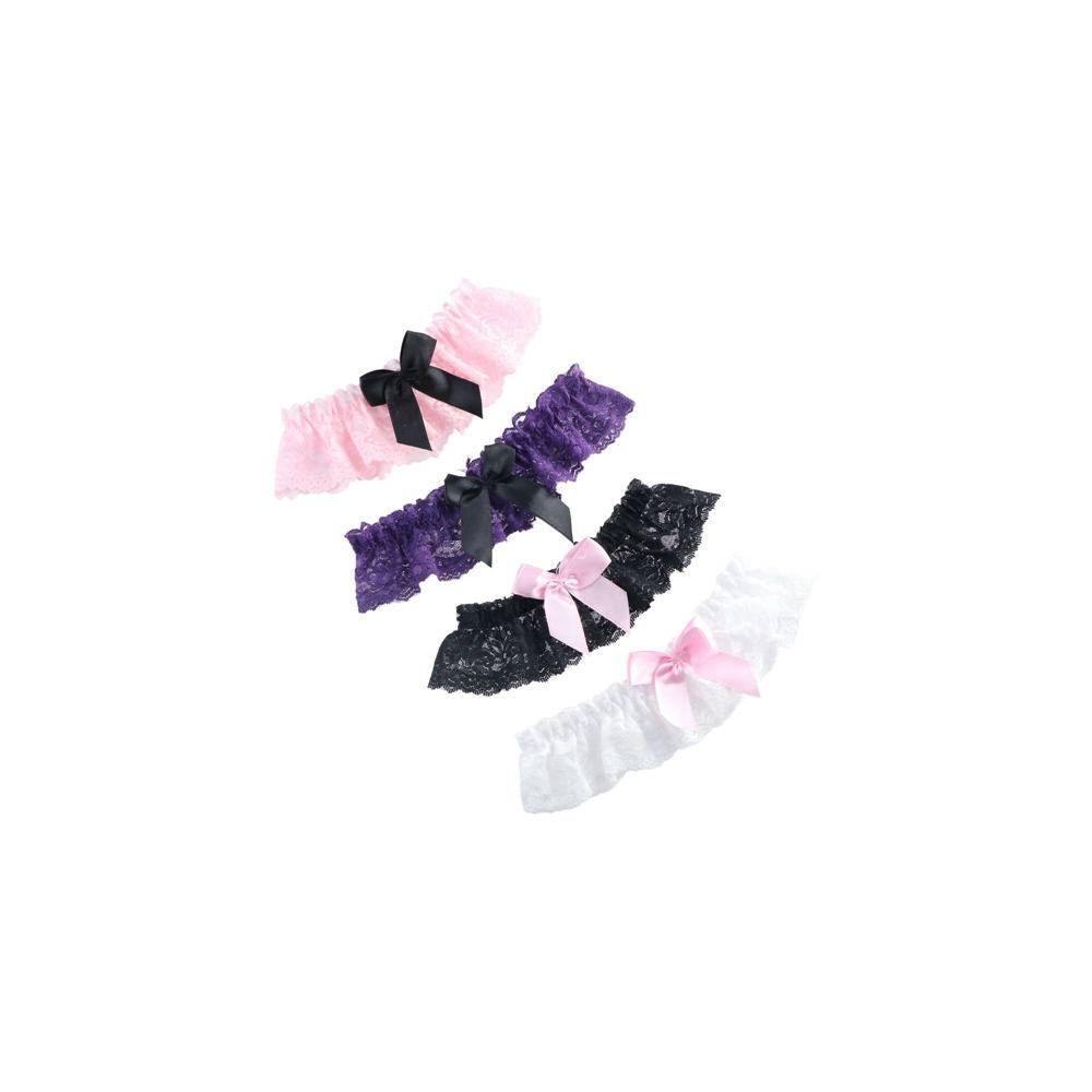 Lady Party Floral Bow Cosplay Thigh Garter Belt Leg Ring Sexy Lace Bowknot