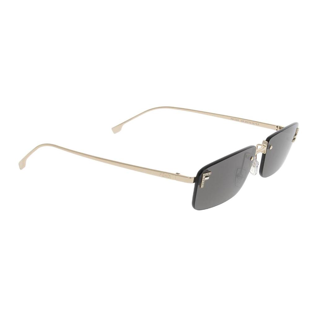 Fendi Logo Design Irregular Shape Sunglasses Men Sunglasses Gold FE4172US
