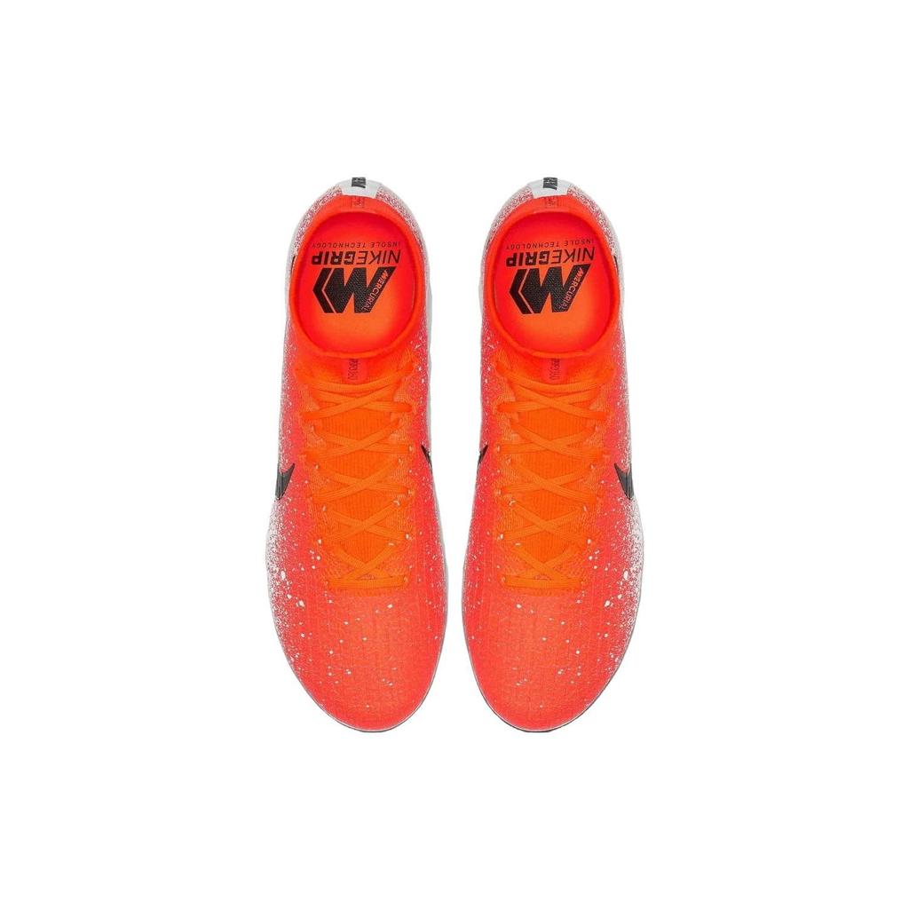 Nike Mercurial Superfly 6 Artificial Grass AG (Rubber Short Studs) Durable Breathable Soccer Shoes Men Soccer Shoes Orange White AH7377-802