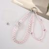 Small Fragrance Style Handmade Short Crystal Bead Double Layer Diy Phone Chain