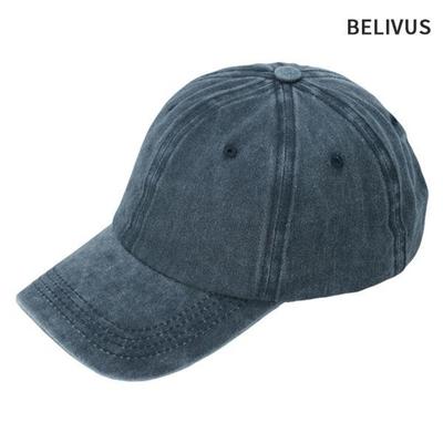 BELIVUS Men's Ball Cap BPH004 Washed Plain Baseball Cap