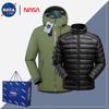 LT Series Unisex Outdoor 2-in-1 Jacket With Duck Down Liner Hiking Skiing Camping