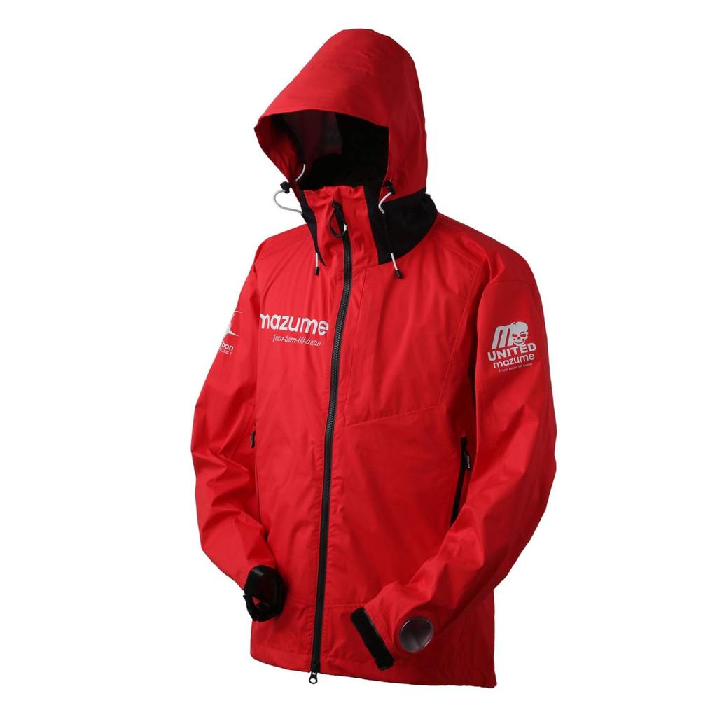 Mazume Red Moon Rain Jacket II Size MZRJ-467-14, Red, 3L, Men's