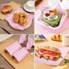 100 st Fettbeständigt Papper Hamburgerlåda Foder Bento Tårta Fettbeständigt Papper Laminering Livsmedelskontakt Fettbeständigt Foderpapper
