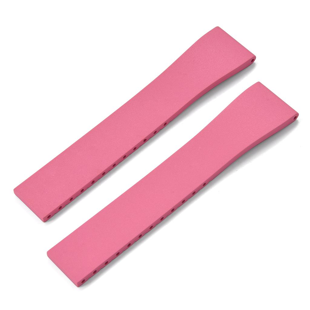 New Fluoro Rubber Watch Band CTS FKM Strap 16 18 19 20 21 22mm Cut to Size Fast Release Adjustable Universal Rose Gold Buckle