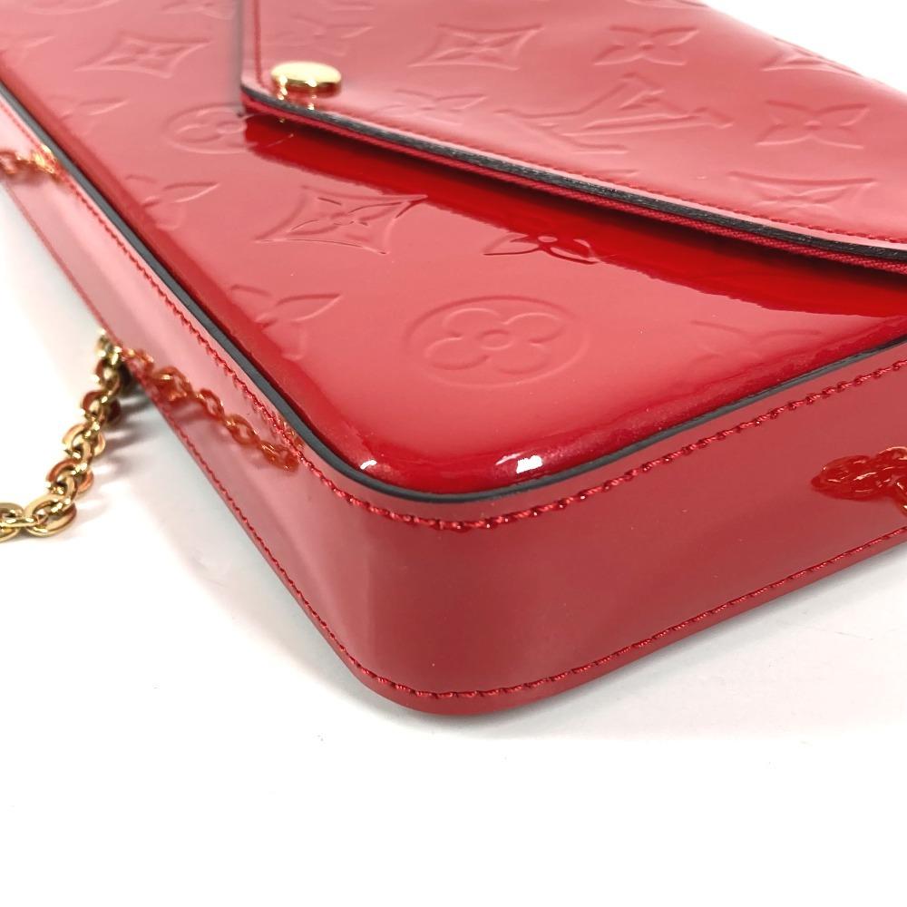 Louis Vuitton M61293 Monogram Vernis Pochette Felicy Clutch bag Shoulder Bag Red
