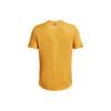 Under Armour Rush Series Crew Neck Logo Print Short Sleeve T-Shirt Men Tops Yellow 1366138-782