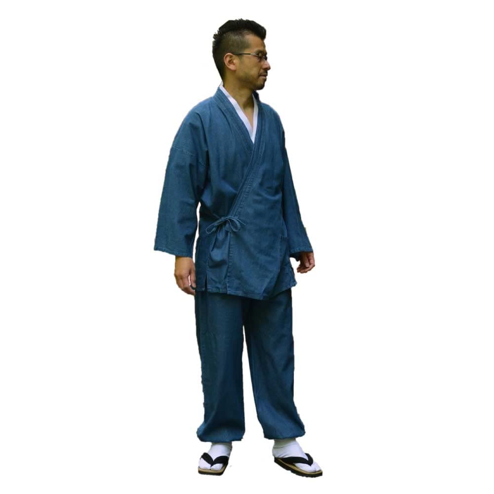 Denim cotton Samue S size Soft blue Samue Men Gentlemen Summer Summer festival Cotton Pants 100% 40096-1-S