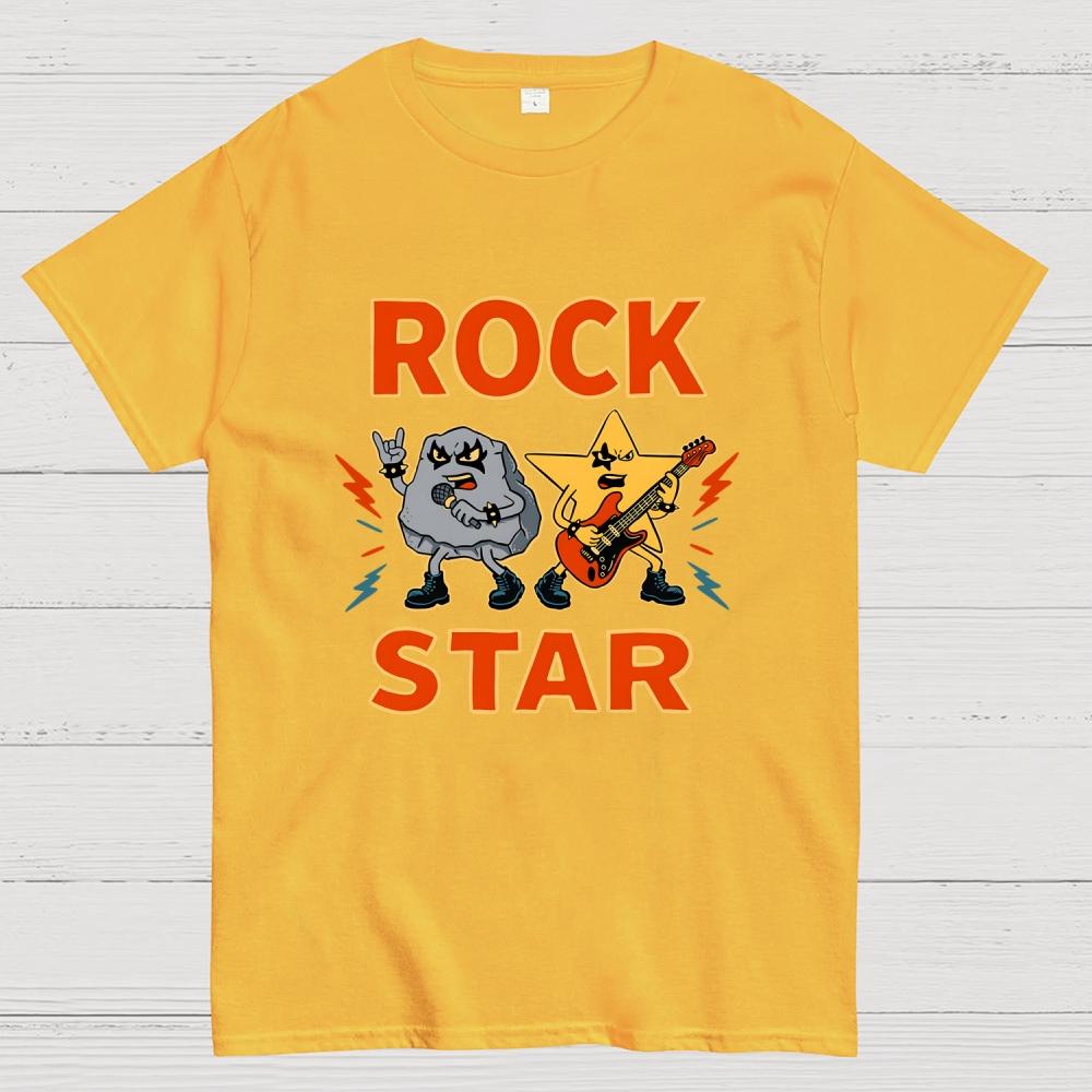 Rock Star Cotton Casual Cool Loose T-Shirt