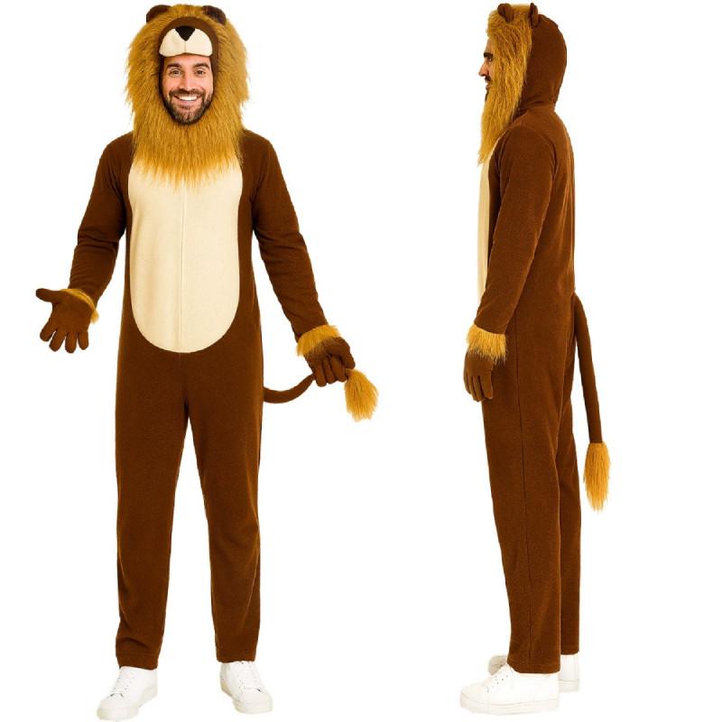 Animal Lion Cosplay Costume Jumpsuits Halloween Role Play Stage Performance