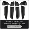 For BMW X5 G05 2019-2021 TPE Car Front Rear Door Side Storage Box Door Slot Organizer Tray Interior Organizer Accessories