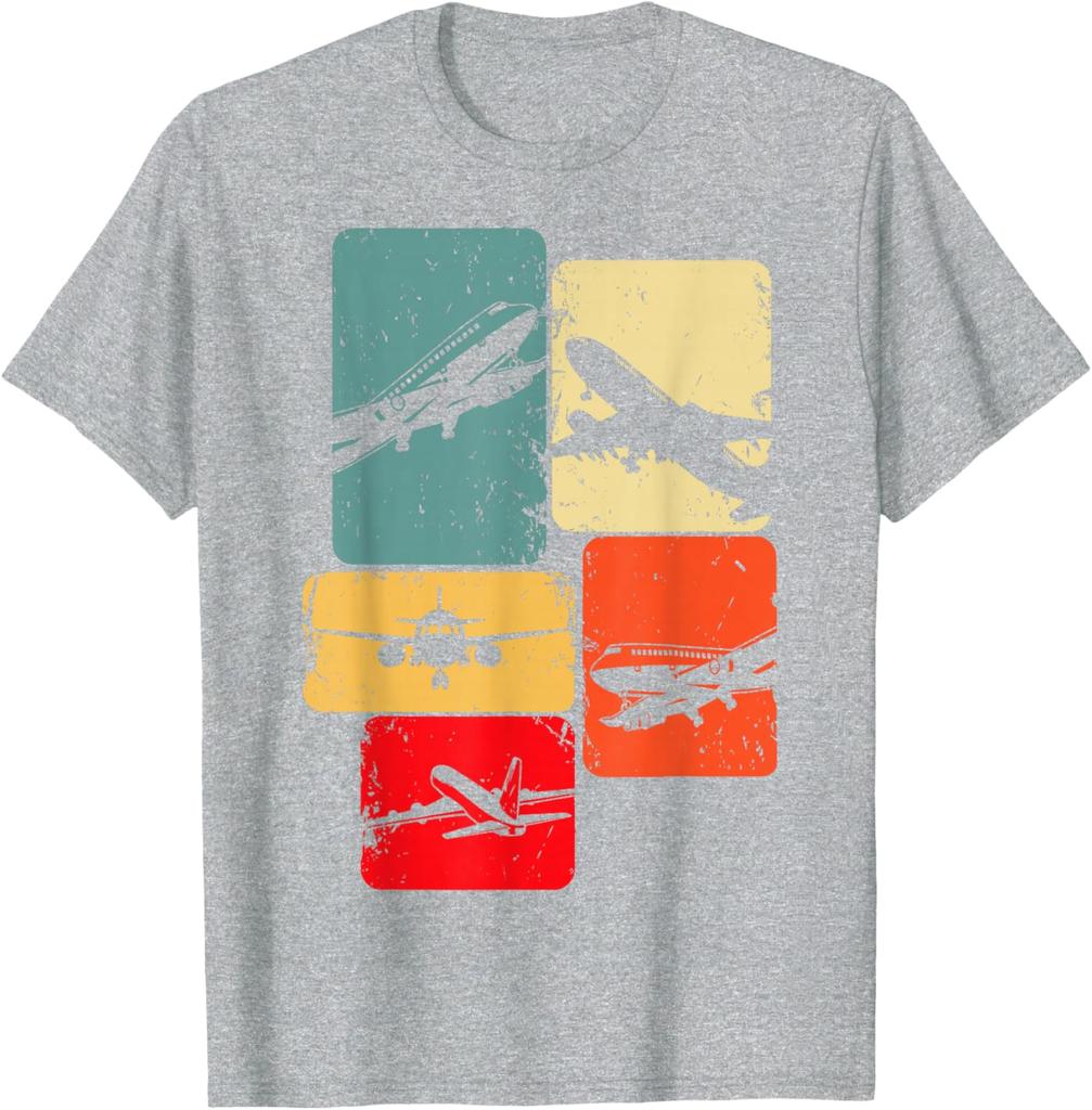 Airplane Pilot Plane Men Toddler Boys Kids T-Shirt Short Sleeve Casual 100% Cotton Shifft
