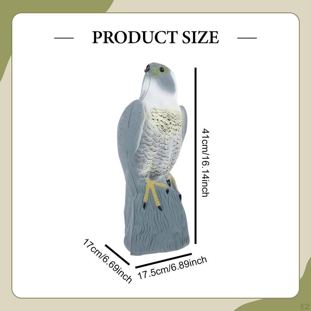 Decorative Garden Eagle, Realistic Imitation, Bird Repellent, Fake for Lawn And Garden.