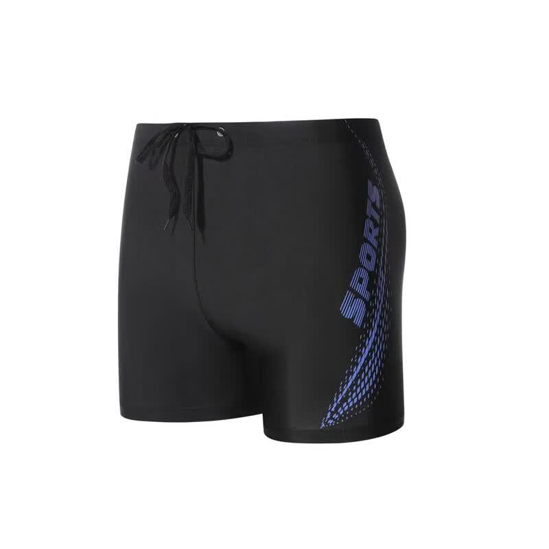 Junwen Men's Breathable Flat-Leg Swim Trunks