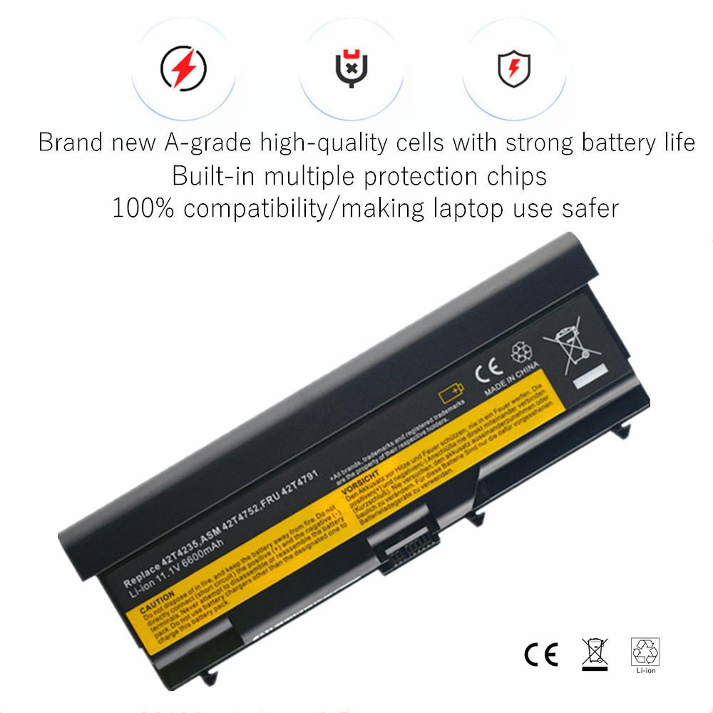 Dizüstü bilgisayar bataryası Lenovo ThinkPad E40 E50 L410 L412 L420 L421 L510 L512 L520 SL410 SL510 T410 T410i T420 T510 T510i T520 T520i için