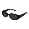 Balenciaga Round Sunglasses With Gold Letter Print Women Sunglasses Black BB0369SK-001