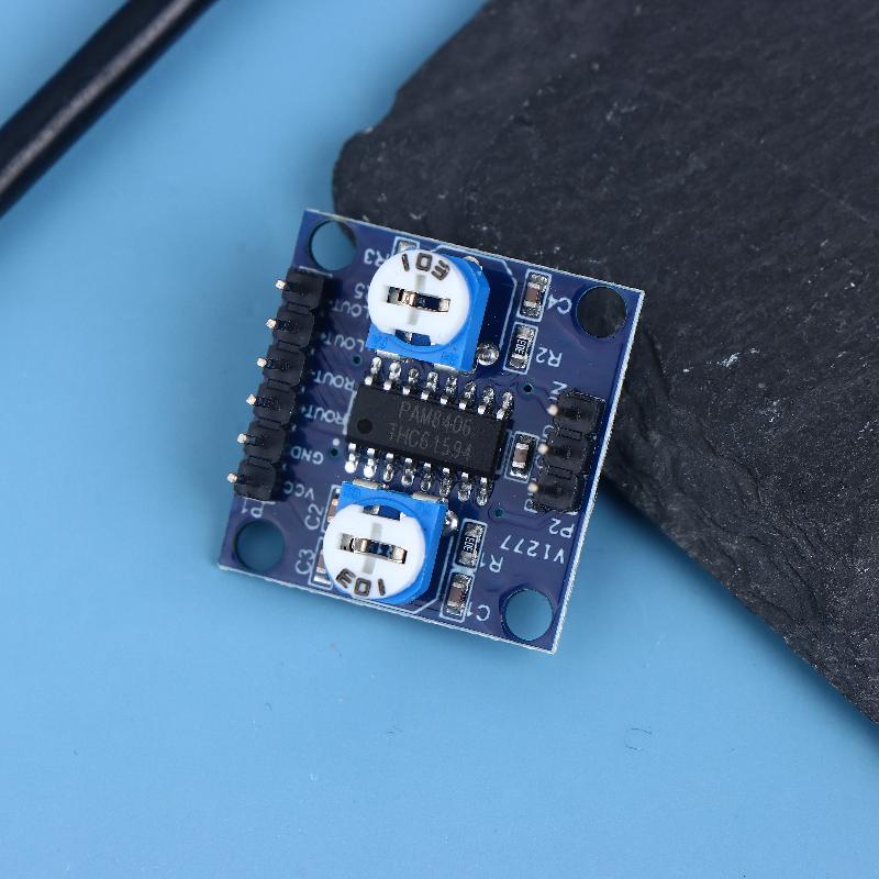 1/3 Stück 5W x 2 Pam8406 Digitaler Verstärkermodul-Board D-Verstärkerplatine Stereo-Audio-Modul mit Lautstärkepotentiometer