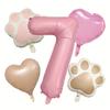 7PCS Animal Let's Pawty Dog Cat Paw Heart-shaped Aluminum Balloon 32inch Pink 1-9 Number Birthday Party Deco Balloon Baby Shower