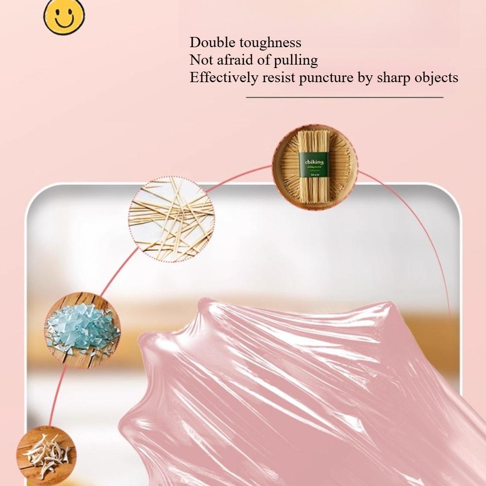 New Tear-Resistant Drawstring Garbage Bags Thickened Plastic Handheld for Kitchen/Dorm/Bathroom Home Use RQSL-WM-0066-51
