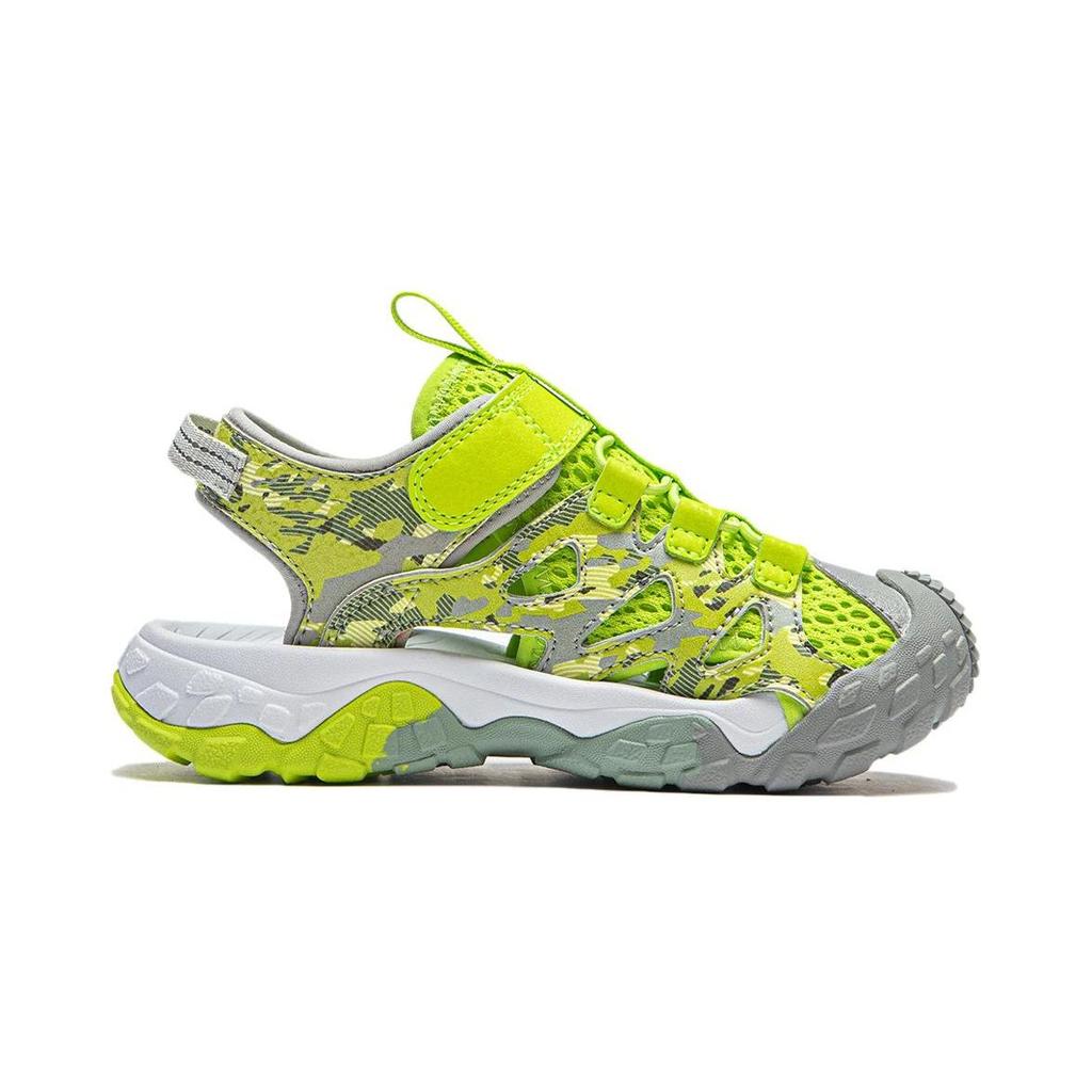 Li Ning Kids Trekking 2 Comfortable Simple Classic Versatile Breathable Quick-Dry Sandals Kids sandals Green YKKU004-3