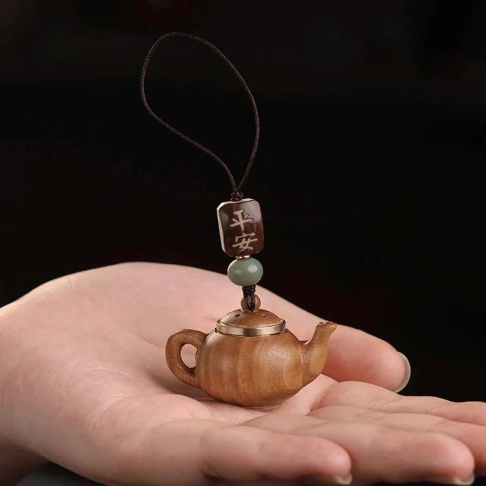 Pendentif Mini Théière Chaîne de Téléphone Étanche Dessin Animé Petite Théière Porte-clés Femmes Hommes