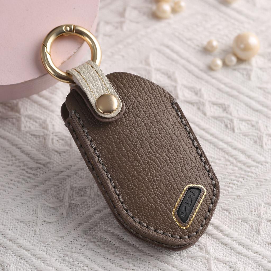 Customized for the new Kia EV5 key cover, Korean KIA car leather handmade high-end cowhide protective bag