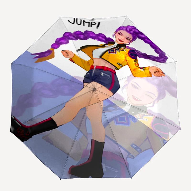 1pc KPop Demon Hunters RUMI2 Umbrella, Sun Protection, And UV Shielding. It Has Eight Sturdy Ribs for Outdoor Use And Perfect Gift