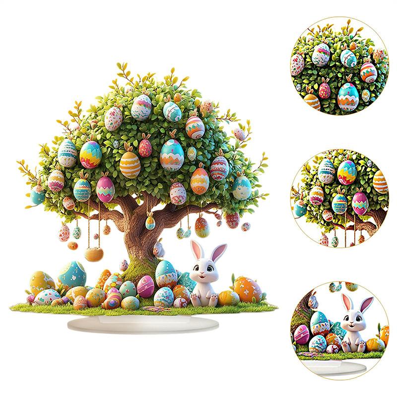 Wielkanocne Jajka Ozdoba na Biurko Dekoracja Wielkanocna Nowoczesna Prostota Wzór Króliczków Do Hotelu Szafki TV Sypialni Gabinetu Wnętrze