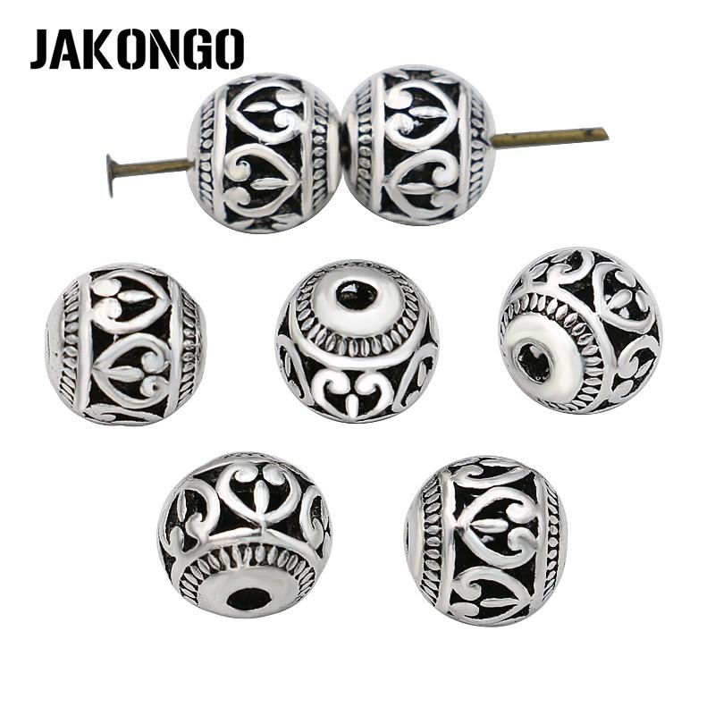 10Pcs Antique Silver Plated Hollow Butterfly Loose Spacer Beads For Jewelry Making Bracelet Accessories 8Mm