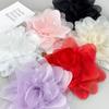2pcs Tulle Flower Brooch Appliques Organza Clothing Patch Clothing Appliques  Clothes Decoration