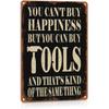 Funny Metal Sign Garage Wall Decor Grandpa's Buy Tools Workshop Decorations Gifts for Dad Mechanic Aluminium 12 X 8 Inches