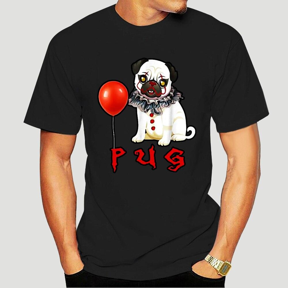 Pug Halloween 2022 Buy Fashion T Shirt Men 2022 Fashion It Pug Funny Horror Halloween Dog With Clown Face Cotton Sports Man S T Shirt 4806a At Affordable Prices Free Shipping Real Reviews With Photos Joom
