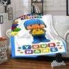 Pocoyo Personalized Name Blanket Throw Customizable Blanket Warmthful Decor Throw For Livingroom Bedding Sofa Office Chair for All Occasions