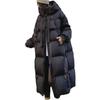 Korean Version of High-quality Thickened White Duck Down Big Quilt 2025 Winter New Down Jacket Women's Long Knee Jacket Tide
