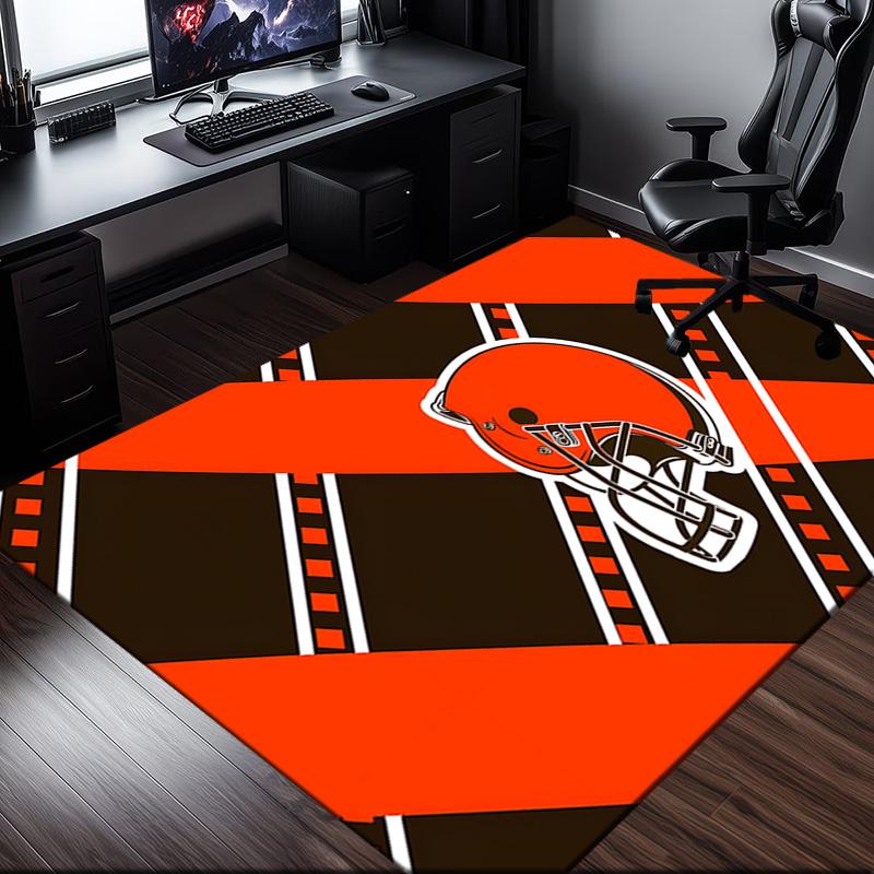 Cincinnati Browns Legacy Rug Office Carpet Non-Slip Mat, Chair Rug Floor Covering for Gaming, Bedroom, Living Room , Home Decor Christmas Gift