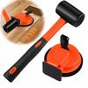 Tapping tool for removing gaps and leveling panels, suction cup + hammer