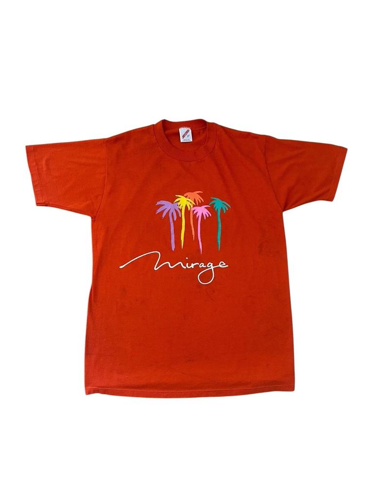 Vintage Mirage Casino T-Shirt Herren Medium Las Vegas 90er USA Orange