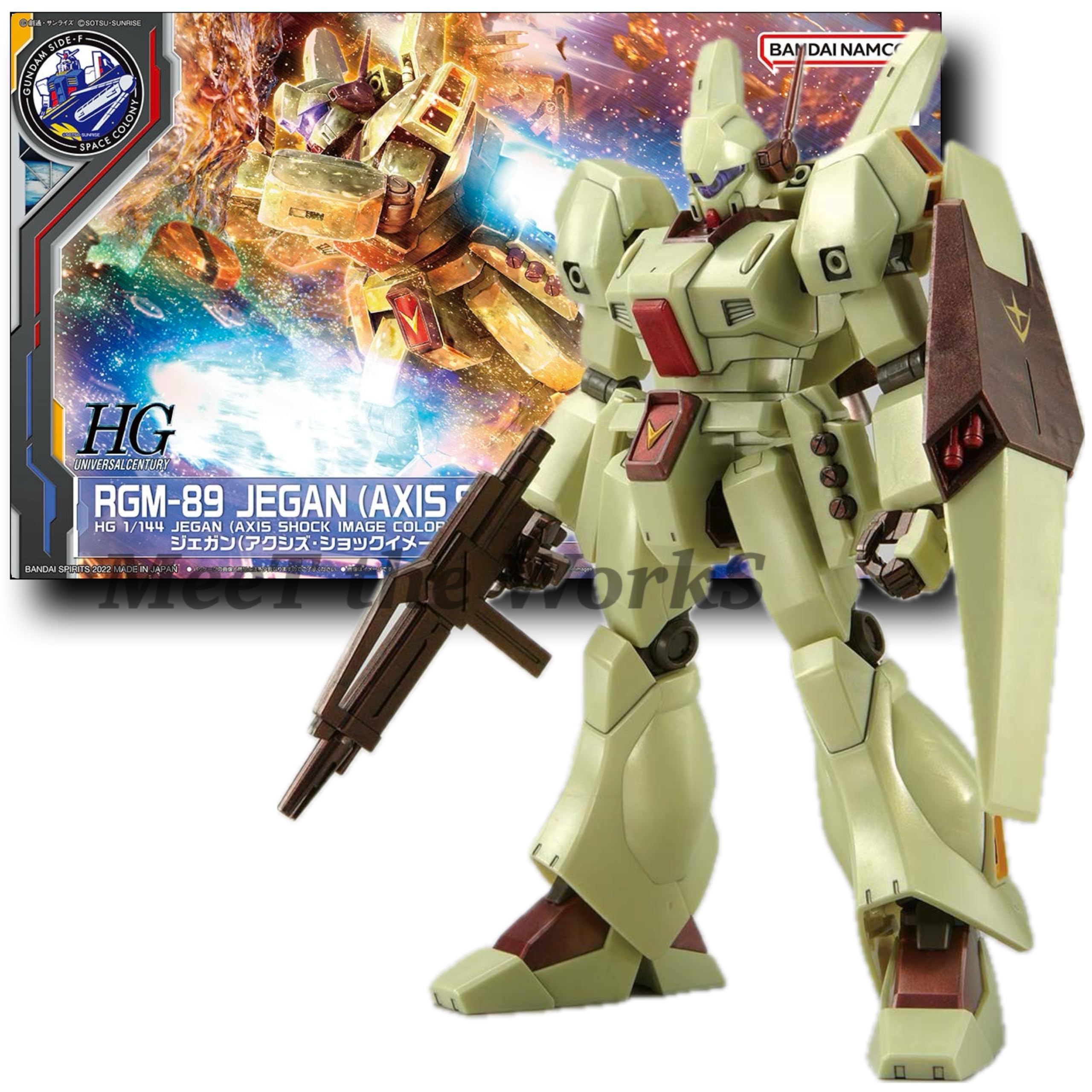 [HG] 1/144 Джеган (Цвет изображения шока по оси) Мобильный доспех Ответный удар Чара СТОРОНА-F Ограниченное издание, Ограниченное издание Лалапорт Фукуока