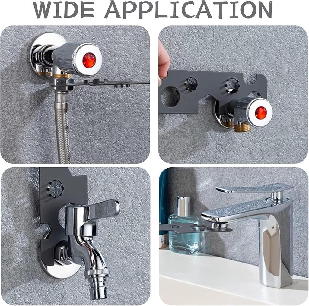 6 in 1 Basin Faucet Wrench Universal Sink Nozzle Removal Tool for Kitchen Bathroom Maintenance Plumbing Repair Installation