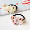 Dívčí vlasové doplňky Rustikální Malé Svěží Květiny Korálkové Perlové Čelenky Gumičky Tousheng Elastické Vlasové Pásky