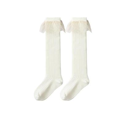 Balabala Girls' Cotton Mid-Calf Socks (2-Pair Pack)