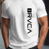 T-shirt Fresca Uomo T-shirt Casual RVCA Stampa Design T-shirt Grafica Estiva Maniche Corte Cotone