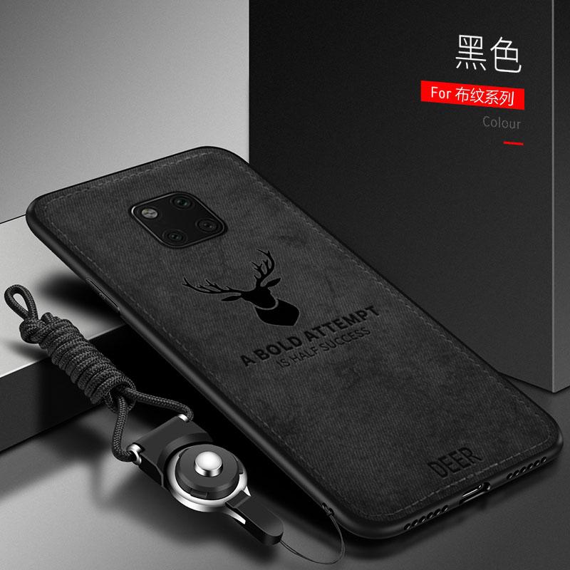 For Huawei Mate 20 30 Pro Case Soft Silicone+Hard Fabric Deer Slim Protective Back Cover Case for Huawei Mate 20 Lite 20X Shell