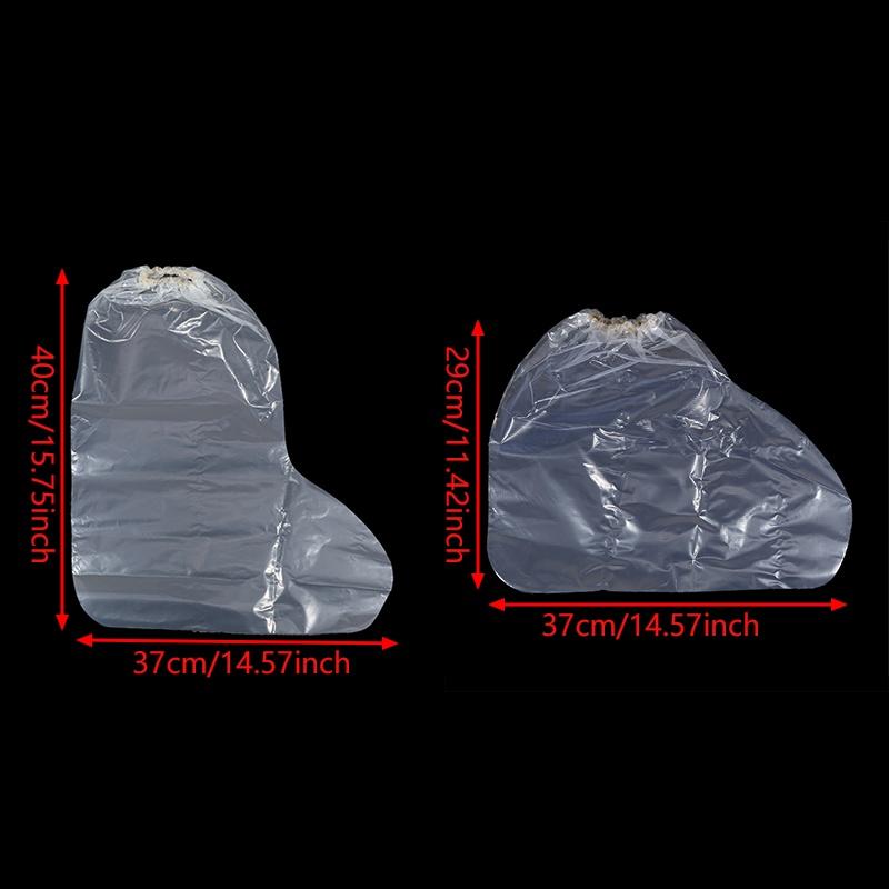 10Pcs Disposable Rain Shoe Covers Clear Waterproof Boot Protectors Mid High Tube Portable Anti Slip For Adults Outdoor