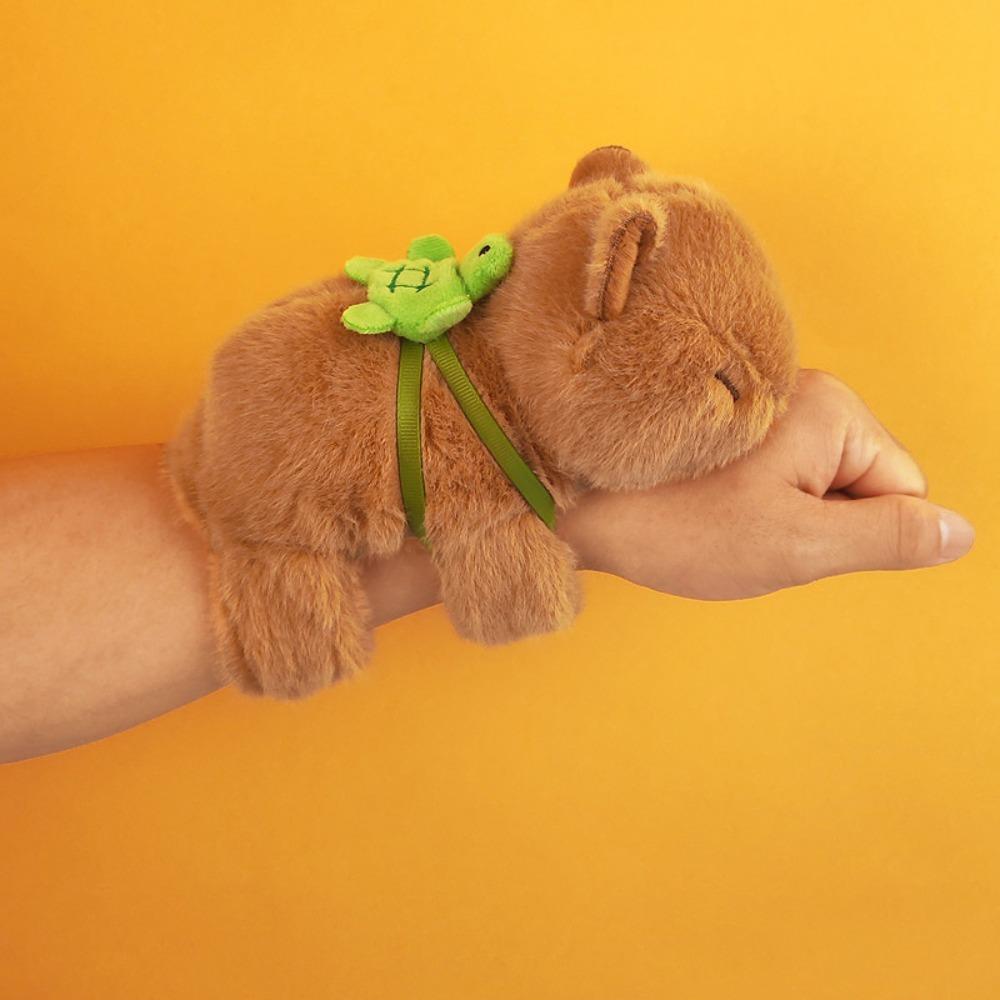 Simulation Slap Bracelet Series Capybara Capybara Rodent Capybara Plush Wrist Band  Home Decor