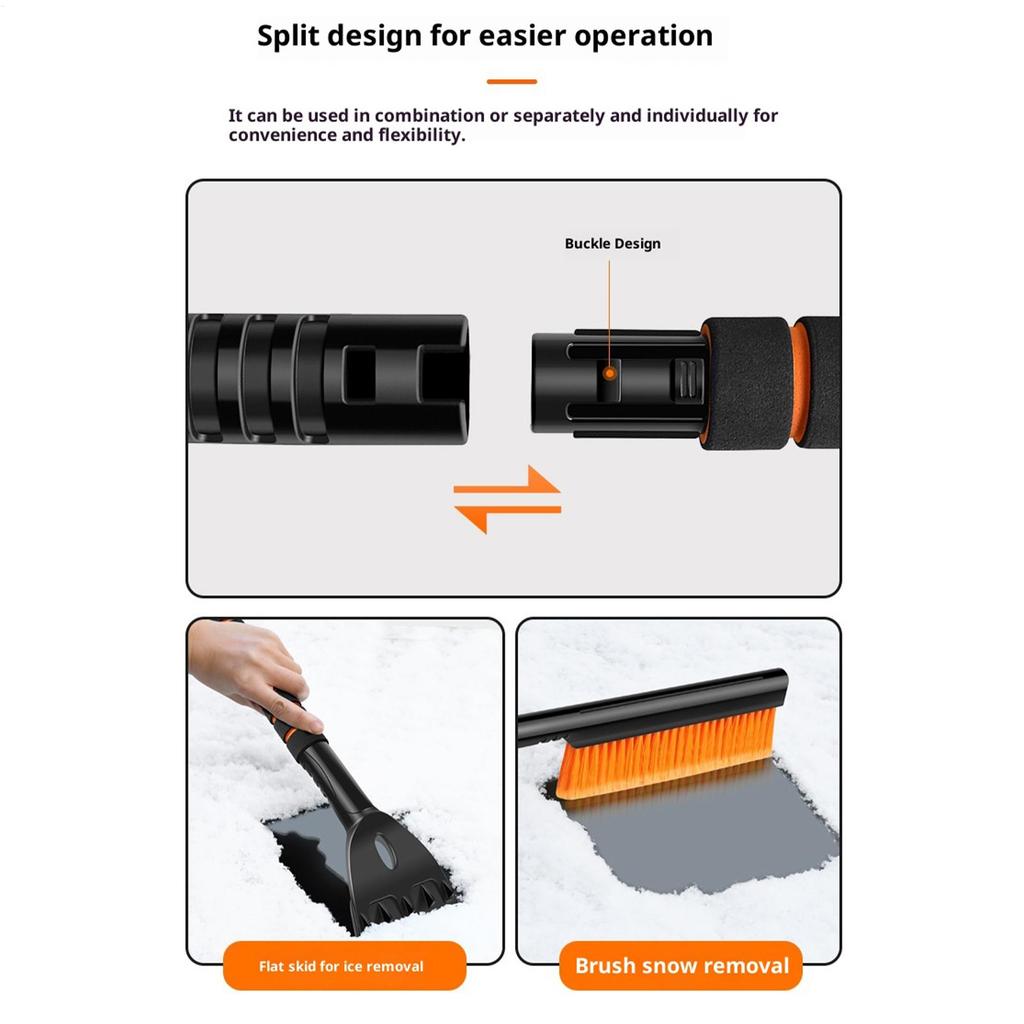 Ice Scrapers for Car Windshield Cleaning Scraper Snow Brush with Squeegee for Winter Snow Ice Frost Truck SUV Window Vehicle