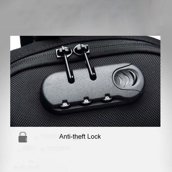 Fashion Multifunction Crossbody Bag for Men Anti-theft Shoulder Messenger Bags Waterproof Short Trip Chest Bag Pack Mens Shoulder Bag